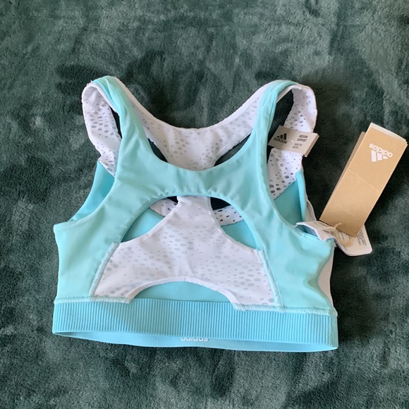 Adidas primeblue bra medium support XS NWT - Picture 3 of 13